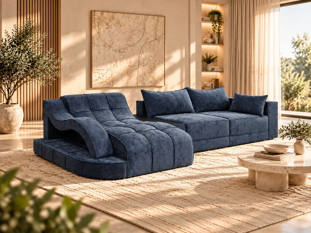 Скидка 20% на диваны Blumberg — диван в интерьере